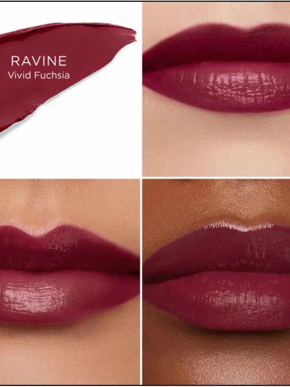 Hourglass Unlocked Satin Crème Lipstick ~Ravine 336 Vivid Fuchsia